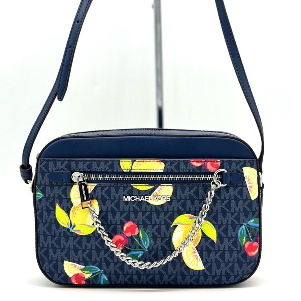 Michael Kors Large EW Zip Chain Xbody
Crossbody Bag Navy Blue Multi - Picture 2 of 11